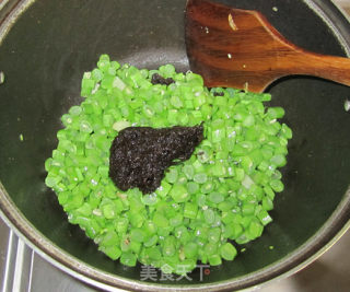四季豆肉末榄菜碎的做法步骤：5