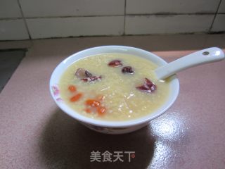 小米红枣枸杞百合银耳粥的做法步骤：5