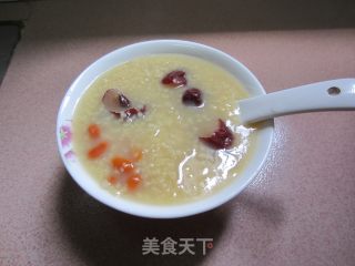 小米红枣枸杞百合银耳粥的做法步骤：6