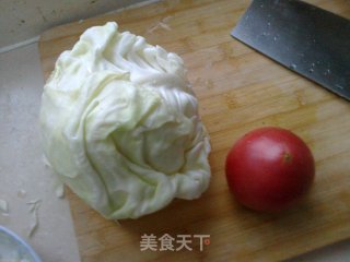 卷心菜柿子【小家常】的做法步骤：1
