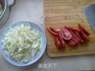 卷心菜柿子【小家常】的做法步骤：2