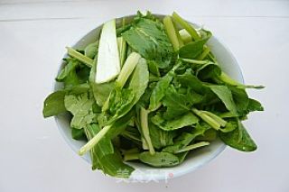 鸡毛菜排骨汤的做法步骤：6