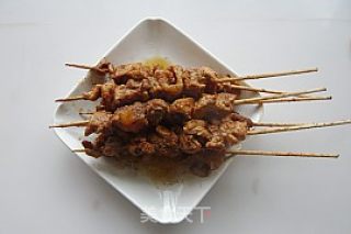 美味停不了——孜然酱香肉串的做法步骤：6