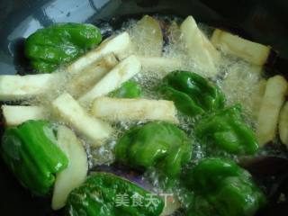 虎皮辣子烧茄子的做法步骤：6