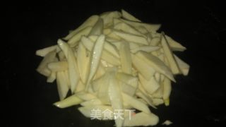 茭白炒鸭心的做法步骤：8