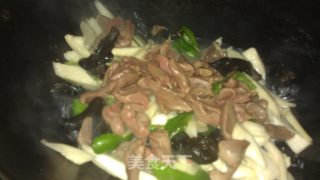 茭白炒鸭心的做法步骤：11
