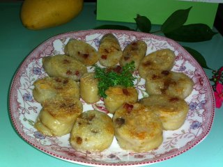 不用粽叶裹的粽子风味------猪大肠煨糯米的做法步骤：9