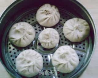 豆渣杏蘑菇萝卜大素包的做法步骤：13