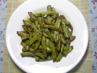 无油微波版干煸四季豆的做法步骤：8