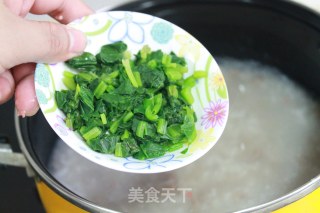 牛肉菠菜粥的做法步骤：6