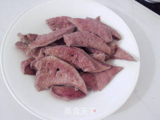 彩椒炒猪肝的做法步骤：9