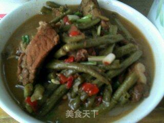 豆角沙茶酱排骨的做法步骤：10