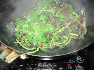 家常蒜米苋菜的做法步骤：4