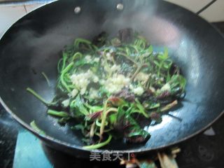 家常蒜米苋菜的做法步骤：5