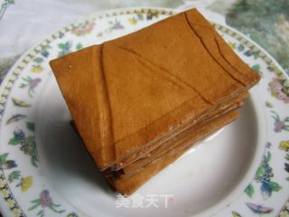 凉拌卤味豆腐丝的做法步骤：1