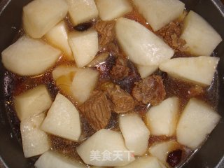 白萝卜焖牛腩的做法步骤：7