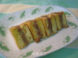 香煎豆腐肉夹的做法步骤：15