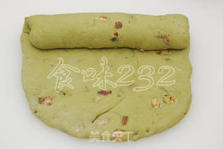 抹茶栗子吐司的做法步骤：12