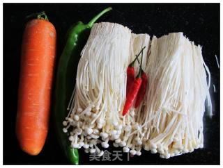 凉拌金针菇的做法步骤：1