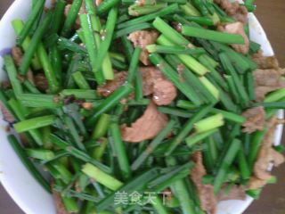 家常小炒——韭花炒肉的做法步骤：8