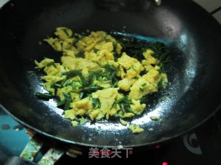 韭菜炒柴鸡蛋的做法步骤：5