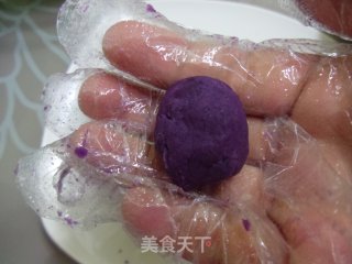 美轮美奂——紫薯水晶粽的做法步骤：5