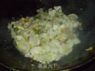 杂菜炒夜开花的做法步骤：6