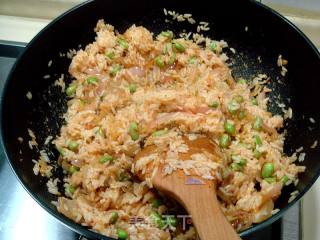 青豆泡菜炒饭的做法步骤：4