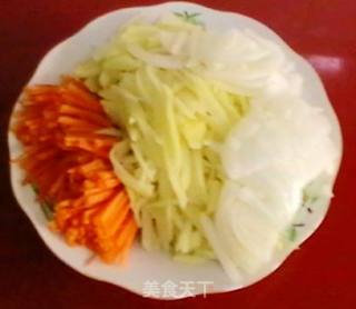 营养均衡版土豆丝饼的做法步骤：2
