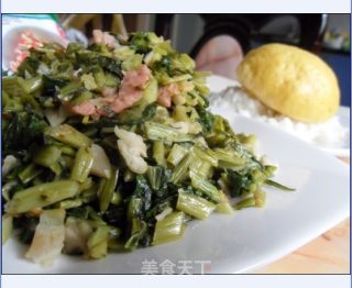 雪里红（雪菜）炒肉丝的做法步骤：6