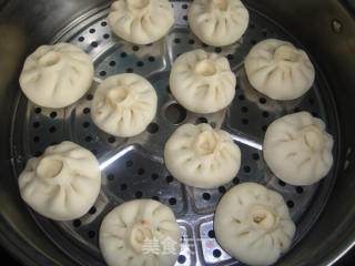 油菜平菇猪肉包的做法步骤：18