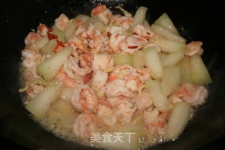 虾仁冬瓜条的做法步骤：5