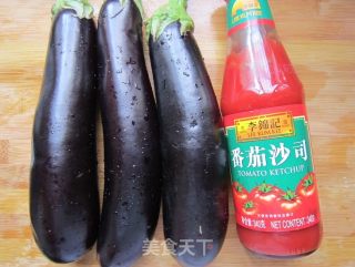 菊花茄子的做法步骤：1