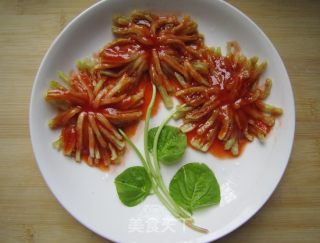 菊花茄子的做法步骤：11