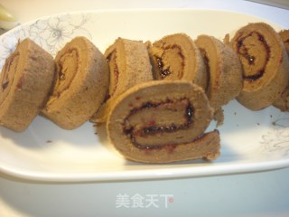 壮志未酬的巧克力蓝莓蛋糕卷的做法步骤：12