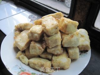 酱香浇汁豆腐的做法步骤：8