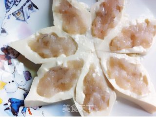 百花镶豆腐的做法步骤：7