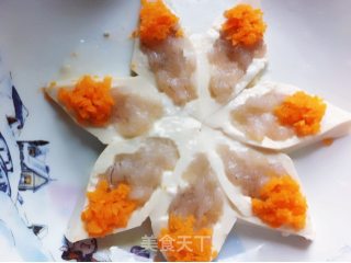 百花镶豆腐的做法步骤：8