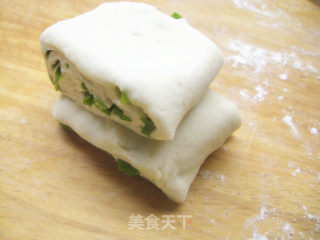葱香火腿双味花卷的做法步骤：9