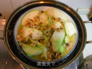 蛤蜊丝瓜蒸蛋的做法步骤：8