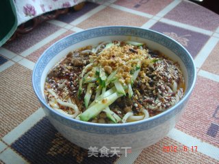 芽菜肉末面的做法步骤：4