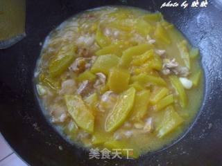 肉片烧南瓜的做法步骤：7