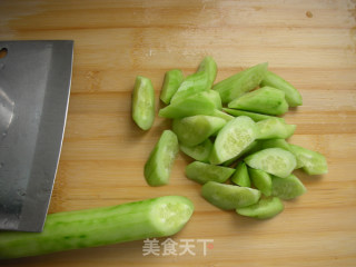蛰头拌黄瓜的做法步骤：2