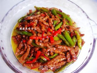 杭椒牛肉丝的做法步骤：7