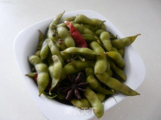 夏季休闲小吃——五香毛豆的做法步骤：5
