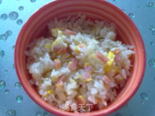 蝴蝶结蛋炒饭的做法步骤：10