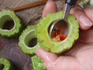 酿苦瓜的做法步骤：2