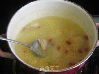 栀子花枸杞小米粥的做法步骤：9