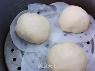 无黄油版奶黄包的做法步骤：11