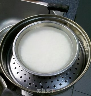 糯米豆沙切糕的做法步骤：3